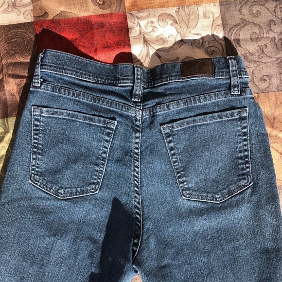 Classic Fit Lee Straight Leg Dark Blue Jeans Sz 8P - Picture 5 of 8